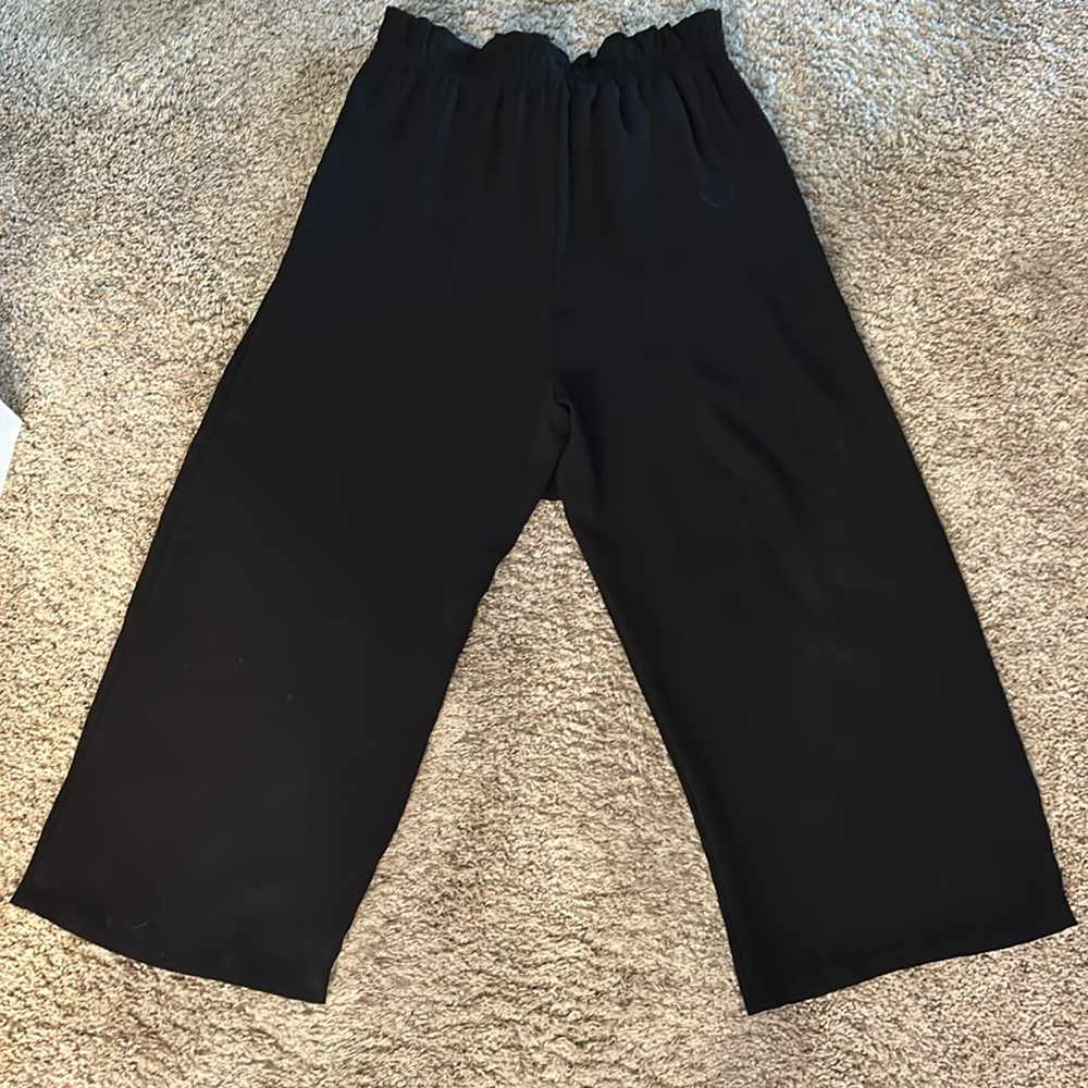 Wide Leg Zara Basic Pants Small - image 3